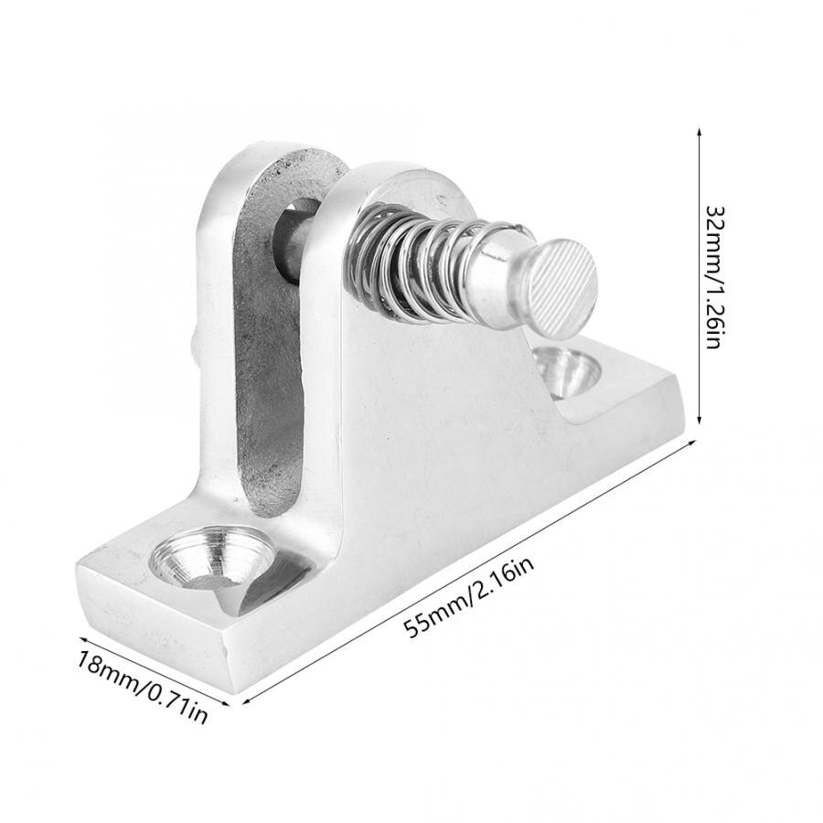 2PCS Boat Deck Hinge 55 x 18mm Stainless Steel 316 Deck Hinge Mount Fitting Marine Hardware hinges