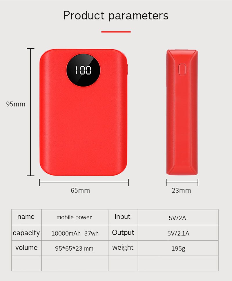 Portable double USB bricolage Powerbank Case 3x18650 batterie charge affichage numérique batterie externe Kit de coque chargeur externe 10000mAh