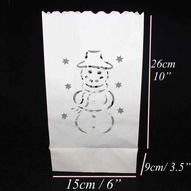10 teile/los 10 "25 cm Weiß Papier Laterne Kerze Tasche LED-Licht Lampion Herz DIY aufbringen Für Geburtstag Party hochzeit Veranstaltung Dekor: C
