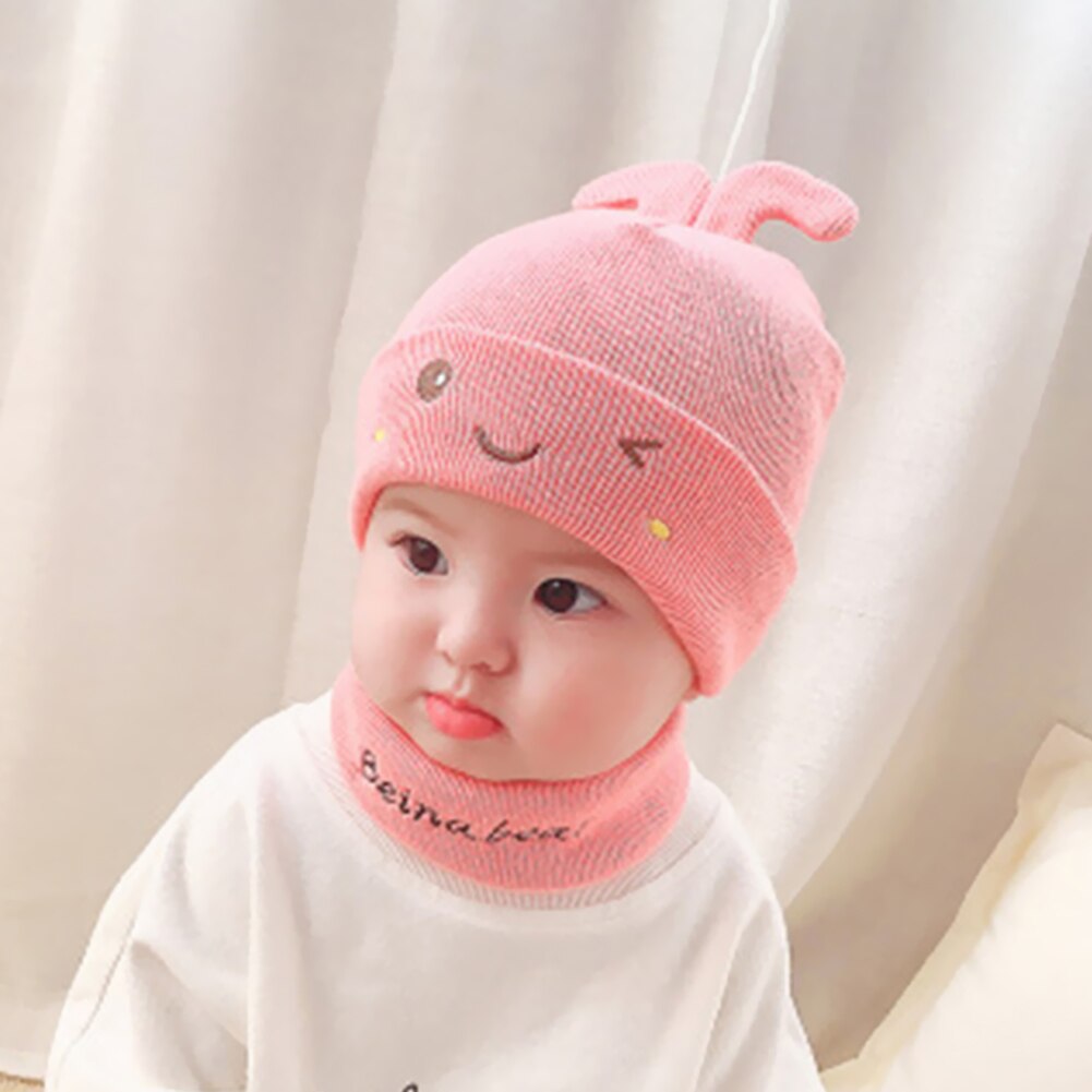Cartoon Fleece Knitted Cute Beanies Cap Soft Cold Resistance Leisure Lovely Thicken Knitted Hat Baby Winter Accessories: H