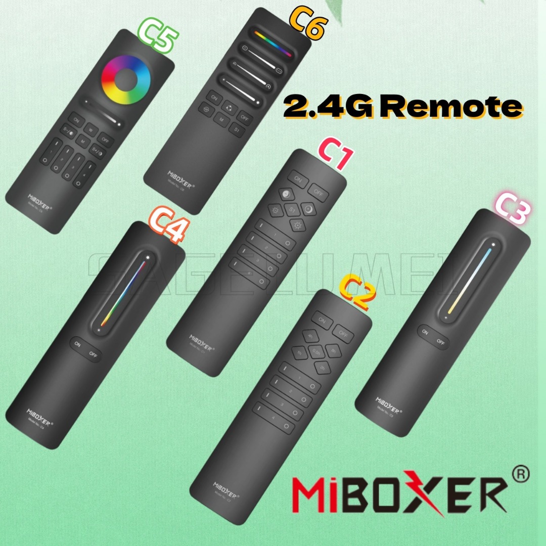 NEUE Miboxer2.4G RF-Fernbedienung C1 C2 C3 C4 C5 C6-Steuerung für dimmbare Farbtemperatur, einstellbares zeitliche Koordinierung, CCT, RGB+CCT, mehrere 4-Zonen