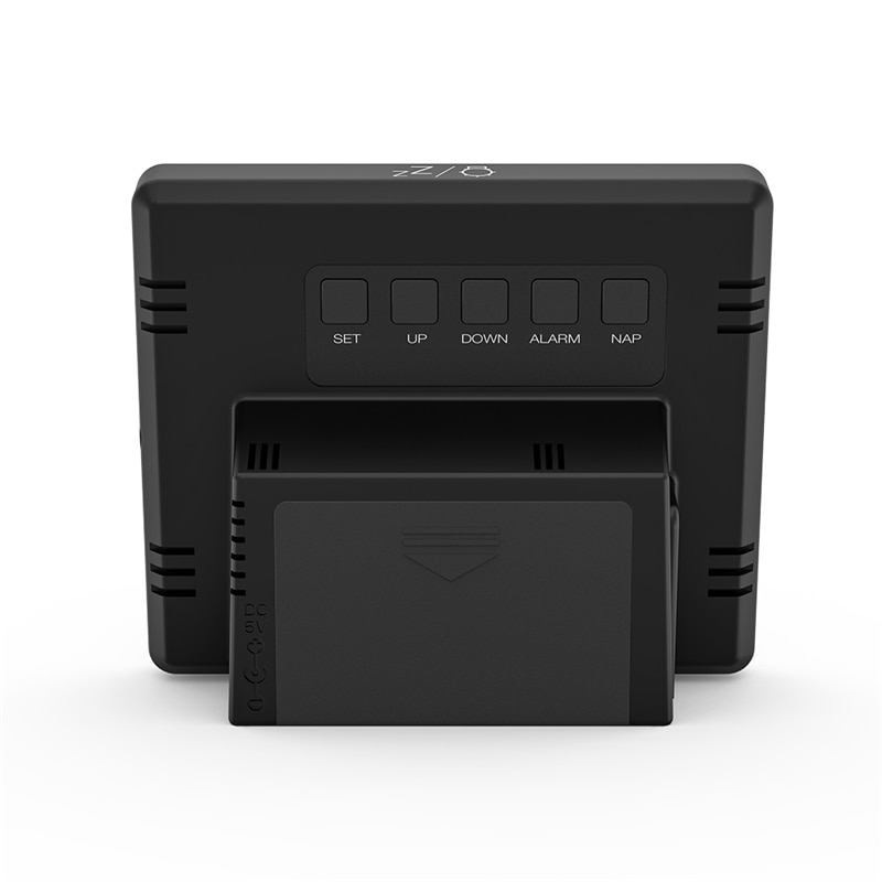 DIGOO Dual USB Charging Port Alarm Clock Hygrometer 10W Phone Charger Snooze NAP Countdown Desktop Temperature Humidity Sensor