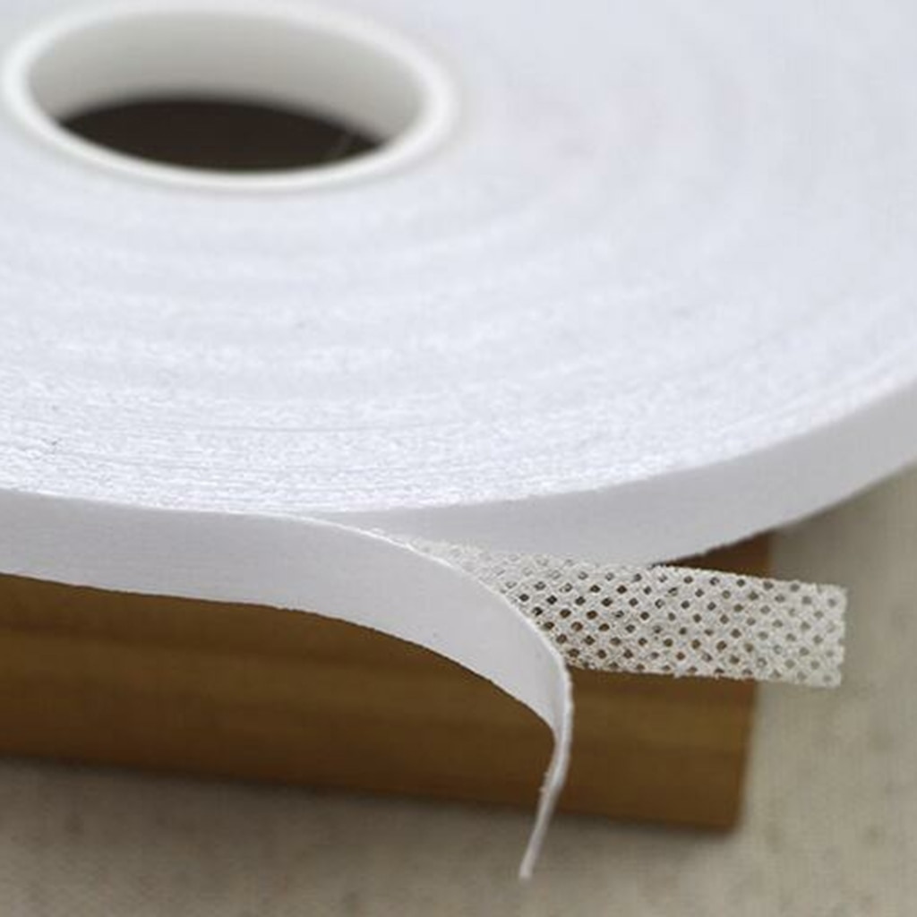 2 Stuks Dubbelzijdige Tape Wit Voor Diy Stof Naaien Doek Kleding Patchwork Tijdelijke Bevestiging 21.8 Yards, 6 Mm