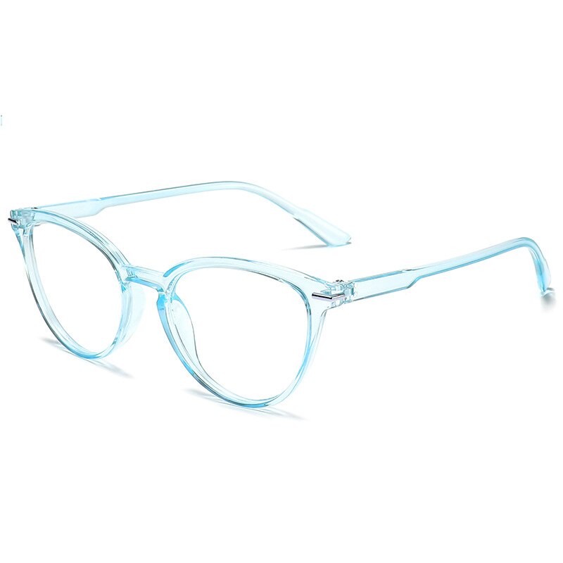 Montura de gafas anti-luz azul para usuarios de ordenadores móviles, gafas Retro ultraligeras para hombres, monturas de gafas anti-rayos azules para mujeres: Azul