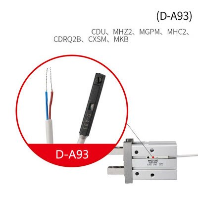 BLCH 10PCS Air Pneumatic Cylinder Magnetic Reed Switch Sensor D-A73 D-Z73 D-A93 D-C73 D-A54 D-B54 CS1-G J S U F Proximity Sensor: D-A93