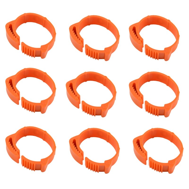 -100Pcs Chicken Identification Leg Bands Tags Poultry Leg Bands Bird Leg Bands Duck Leg Bands Clip-on Rings: Default Title