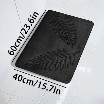 Memory Foam Bathroom Mat Carpet SuperSoft Absorbent BathroomMat Quick Dry Non-SlipWashableBathroom Floor Rug Toilet U-Shaped Mat: Red