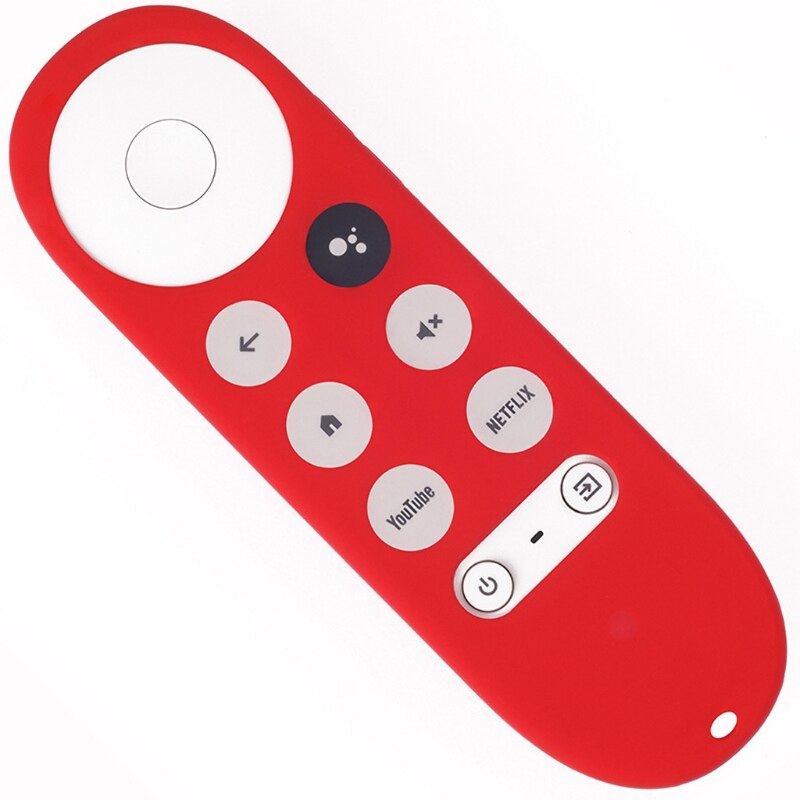 Silicone Case for Chromecast for Google TV Voice Remote Shockproof Protective Cover for Chromecast Voice Remote