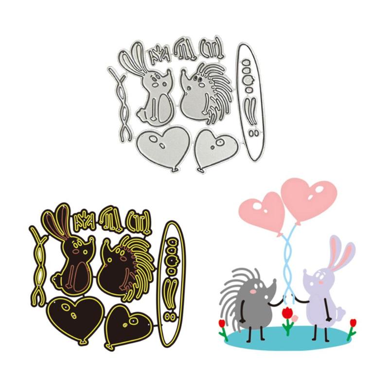 DIY Scrapbook Cutting Dies Handmade Paper Stencils Scenery Love Pattern Embossing Templates Decorative Accessories