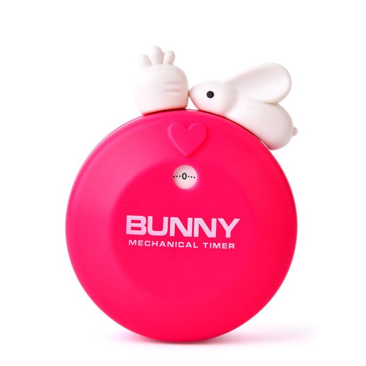 cute rabbit kitchen timer 60 minutes plastic mechanical countdown timer: 3
