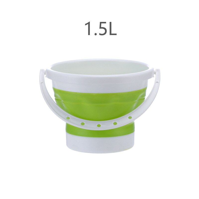 Seau en plastique pliable pour bain de pieds épais, seau rétractable, multifonction, Portable, pour la pêche, outil de nettoyage: 4