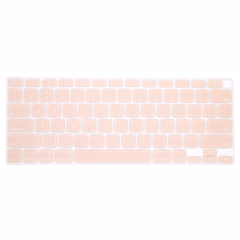 US layout silicone keyboard cover for Macbook Air 13 A2179 keyboard protector: Qiangwei Pink