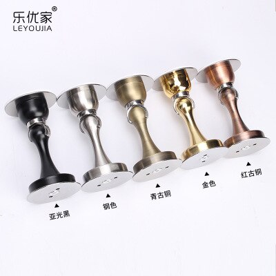 Stainless Steel Magnetic Door Stopper Sticker Toilet Glass Hidden Door Holders Catch Floor Nail-free Doorstop Door Hardware