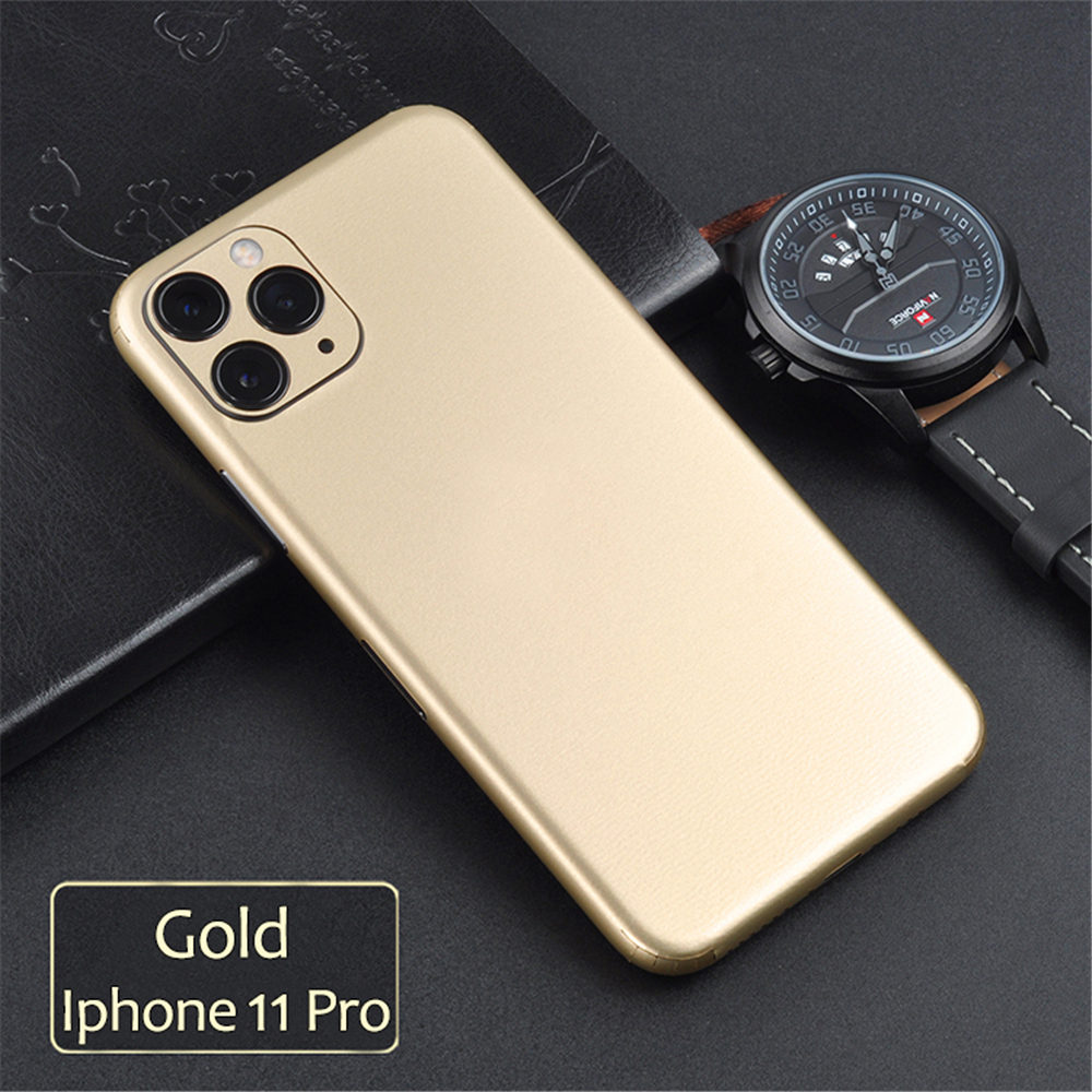 Terug Sticker Wrap Sticker Voor Iphone 11 pro Ijs Terug Film Protector Luxe Telefoon Achterkant Bescherming Voor iPhone 11 pro Sticker: Gold