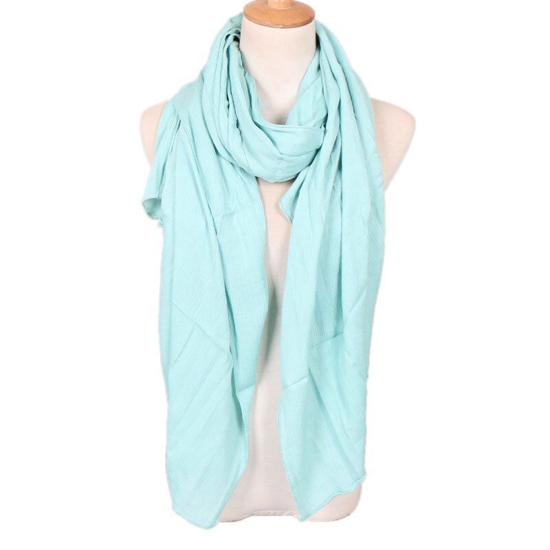Llaven – foulard froissé pour femmes, hijab de luxe, 100% rayonne, châle froissé, couleur unie, écharpe musulmane, grande taille 180x95cm: 13