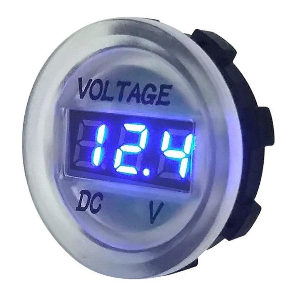 Bil marin yatch rv mätare digital spänning voltmeter display voltmeter 12v grön färg