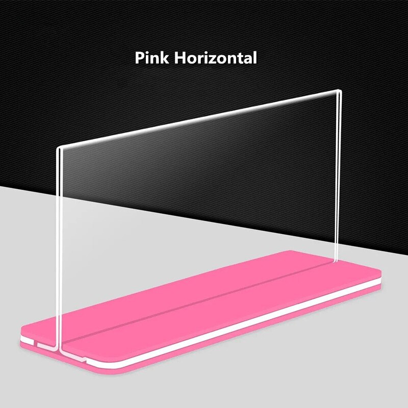 Support de Menu de Table en acrylique A5, cadre d&#39;affichage de Photo en papier, panneau publicitaire pour Restaurant hôtel: Pink Horizontal