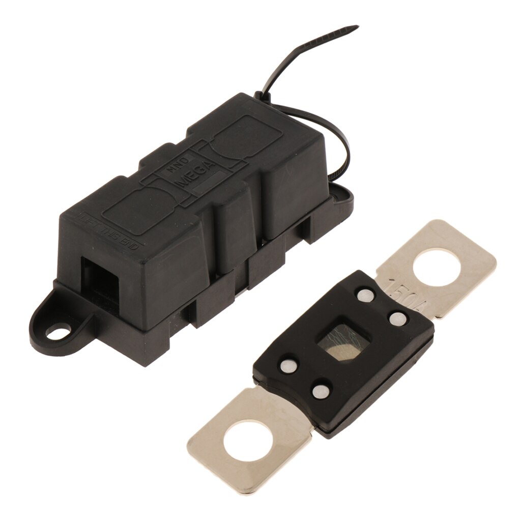Mega Bolt Down Auto Zekering Tijd Delay-150A 32V + Mega Zekering Holder-300A Voor Heftruck Rv Camper Yacht Auto Golf winkelwagen Marine