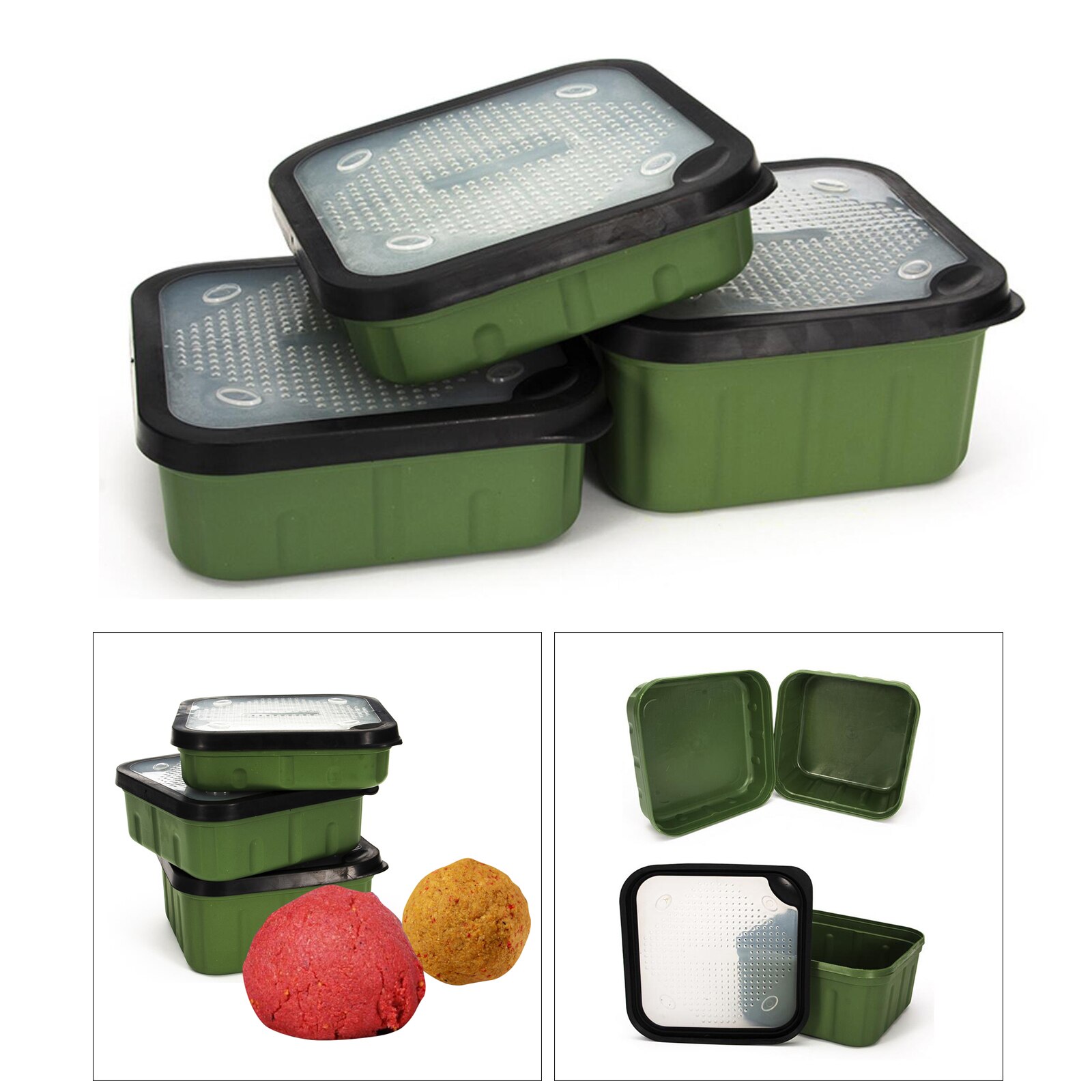 Maggot Boxes for Fishing Lure Storage Organizer Carp Fishing Bait Case Bait Boxes Carp Shatterproof Lure Storage Organizer