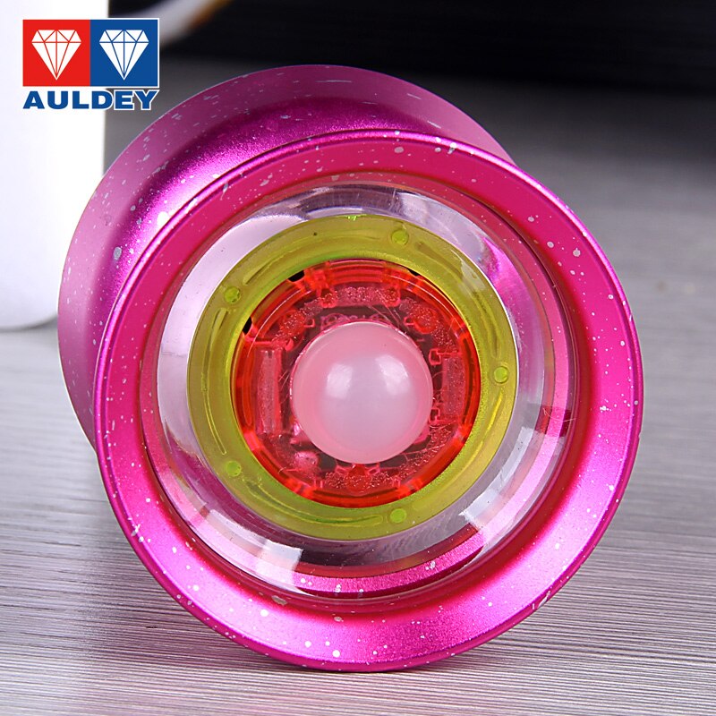 Auldey Yoyo Led Licht Veer Blade S Yoyo Professionele Vlinder Cnc Metalen Yoyo Led Metalen Yoyo Voor Profesional