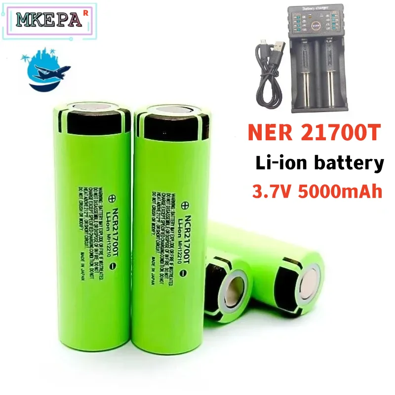 Transporte aéreo 21700 batería recargable 3,7 V 5000mAh 40A baterías de iones de litio de alta descarga para herramientas eléctricas