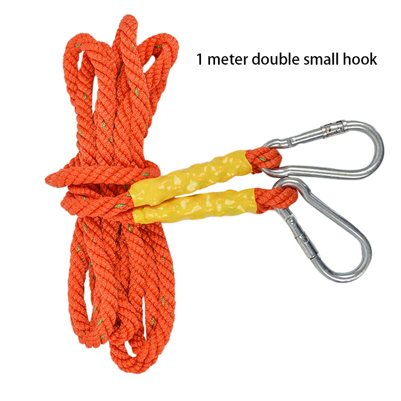 Safety Rope Safety Belt Extension Rope Sling Aerial Work Extension Line Escape Life Rope Climbing Traction Rescue 16MM Diameter: Length 1 meter