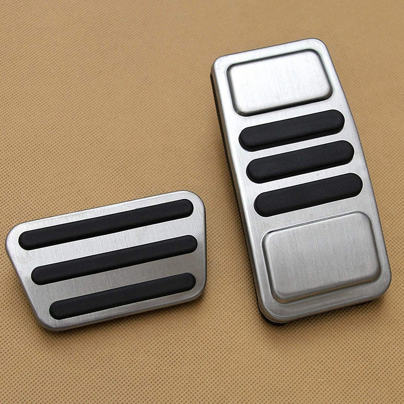 2Pcs Accelerator Fuel Brake Foot Pedal Pad Cover for Ford Mustang Accessory