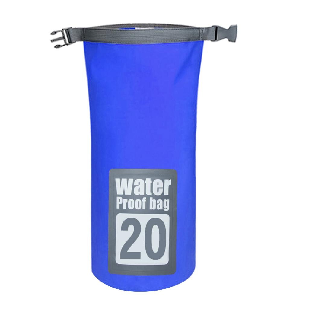 Waterproof Dry Bag Backpack Camping Kayak Roll Top Sack Shoulder Pack: 20 L 
