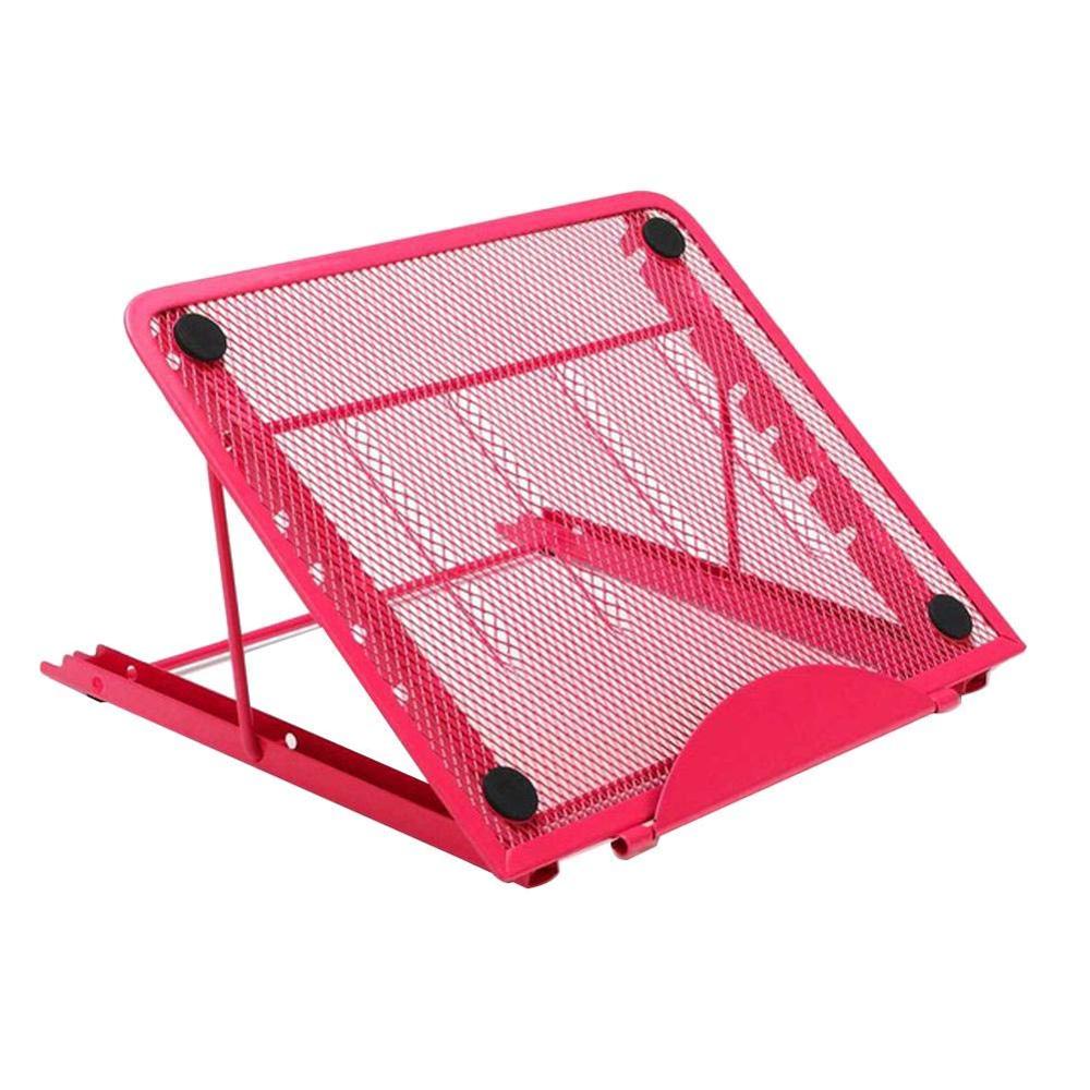 Tablett ljuslåda stativ metallnät ventilerad justerbar 7 vinkelpunkter glider förhindrad hållare för att rita surfplatta / ipad / bärbar dator