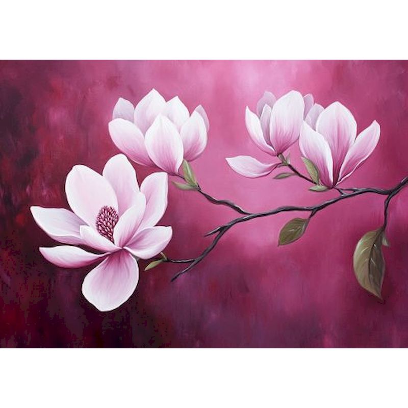 Photocustom 40 x 50cm bilde etter nummer blomster for maling på lerret håndlagde diy-sett for voksne tegning hjemdekorasjon: Mørk khaki / 30 x 40cm