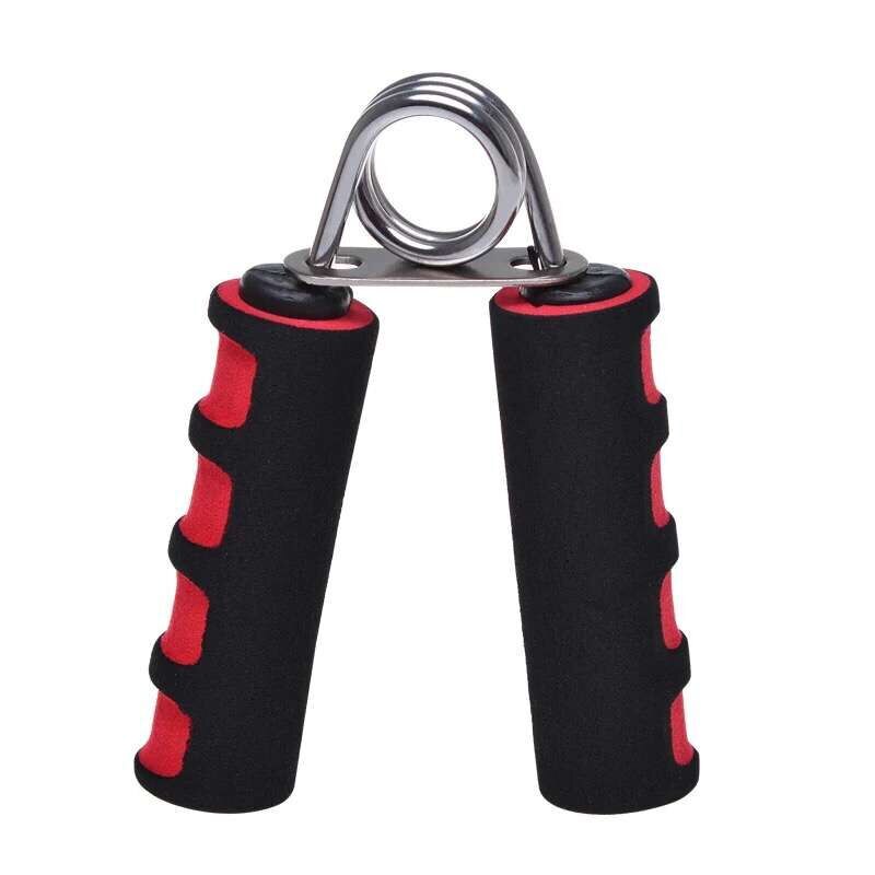 Hand Grip Fitness Workout Finger Trainer Strength Exercise Foam Wrist Grippers Rehabilitation Power Muscle Recovery Training Gym: Red