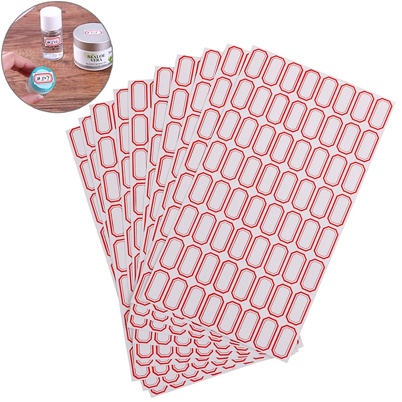 10sheets/pack (64pcs/sheet) Stationery Label/Sticker White Label Write Name Sticker Blank Sticker Label Child Stationery Sticker