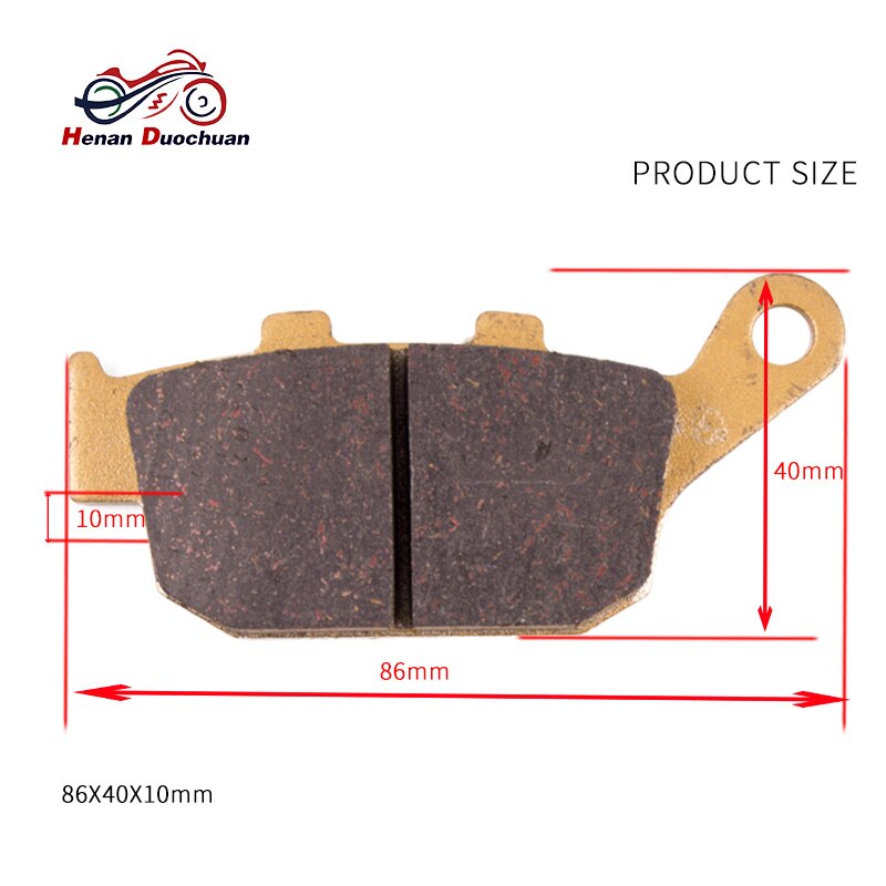 Motorcycle Rear Brake Pads For Suzuki GW 250 L3 Inazuma XF 650 V/W/X/Y Freewind SFV 650 K9/L0/L AK9/AL0/AL1/AL3 (ABS) #c