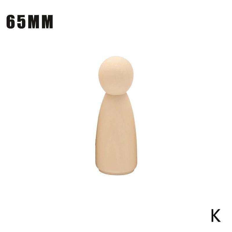 1 Uds. De muñecos de madera sin pintar, muñecos de Madera hechos a mano para hombres y mujeres, figuras artesanales, Graffiti de Color pequeño, juguete de madera W7Q5: K