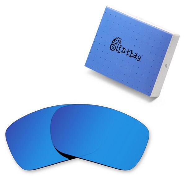 Glintbay Performance Polarized Replacement Lenses for Oakley Turbine Sunglass - Multiple Colors: Deep Blue Mirror