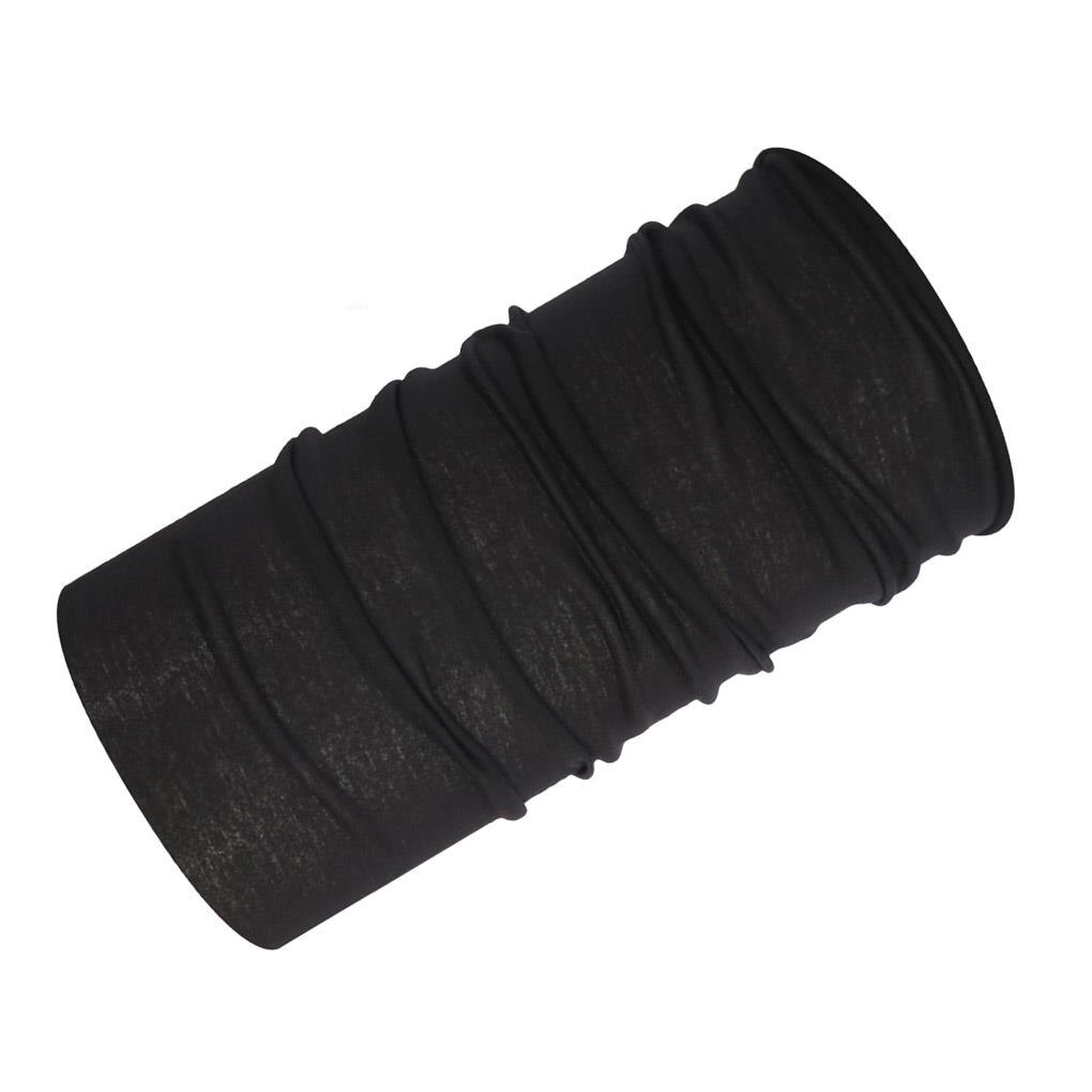 Turban d&#39;extérieur unisexe à séchage rapide, masque respirant multifonction, bandeau de protection faciale, cyclisme, sport: Black