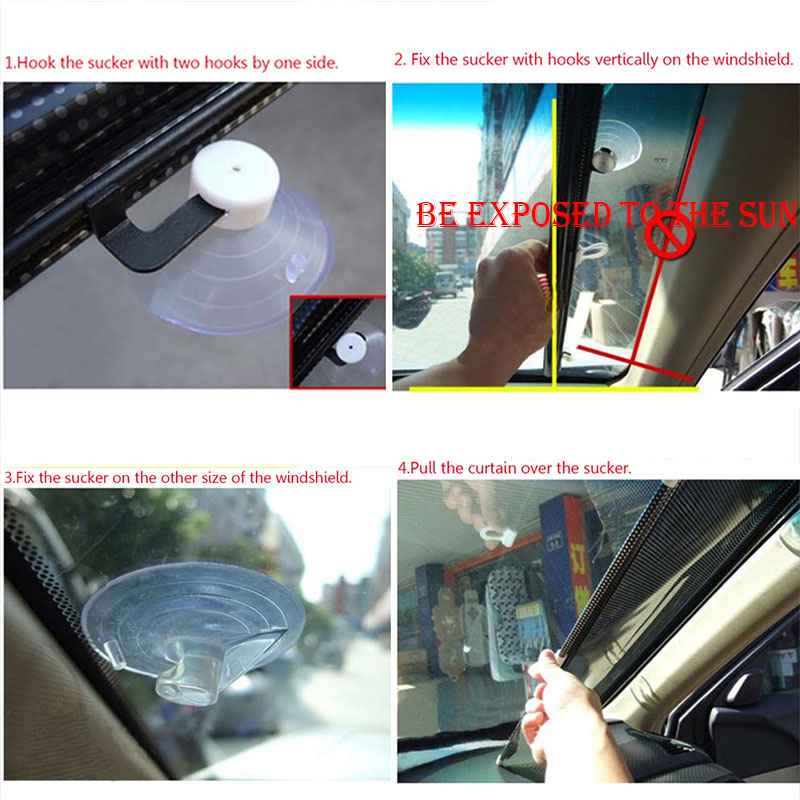 Pára-brisa do carro sol sombra dobrável uv protetor automático viseira frente & traseiro janela escudo do carro cortina pára-sol proteção cobre