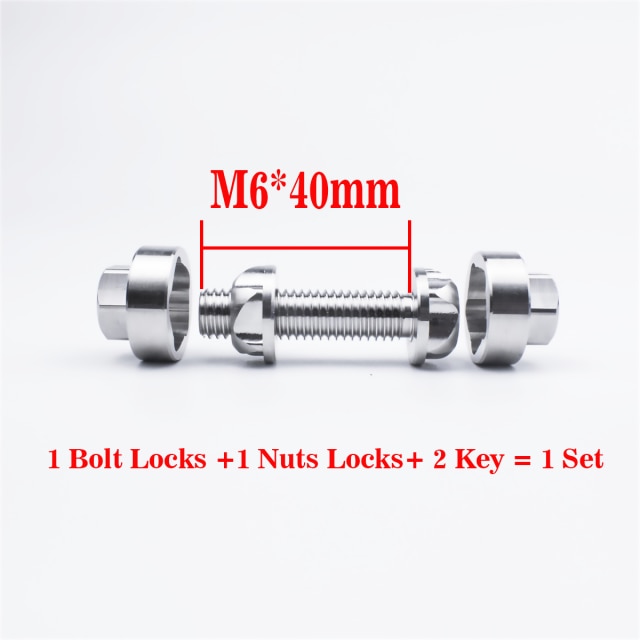 Bullone di sicurezza viti antifurto dadi bullone M6 M8 M10 vite bullone 304 acciaio inossidabile montagna bicicletta tendalino accessori auto luce portato: M6x40mm