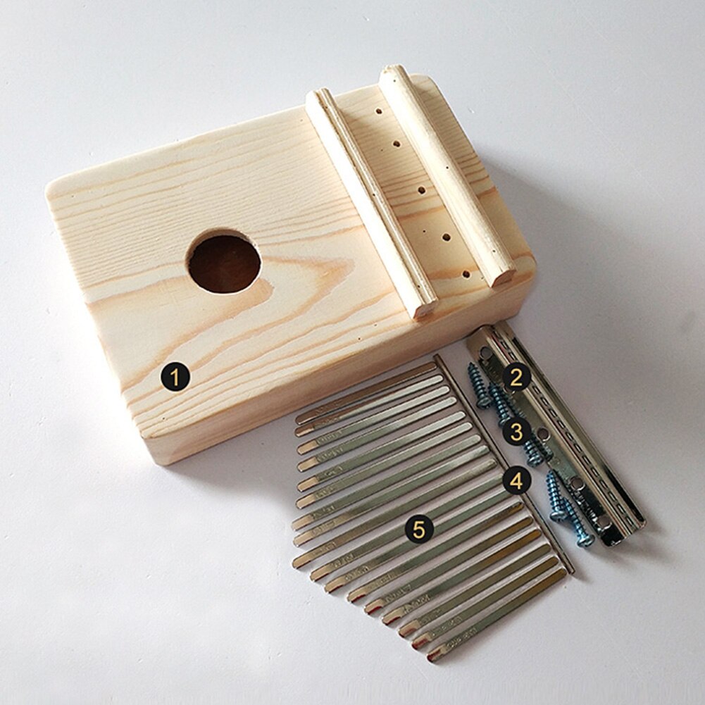 17 Or 10 Keys Musical Mini Sound Children Hand Held Thumb Piano Wooden Kalimba Finger Beginner Entertainment DIY