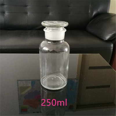 Reagensflaske kemisk testflaske tomme stearinglas glasflaske fremstilling af stearinglas stearinlys dåser beholder stearinlys forsyninger: 250ml gennemsigtige