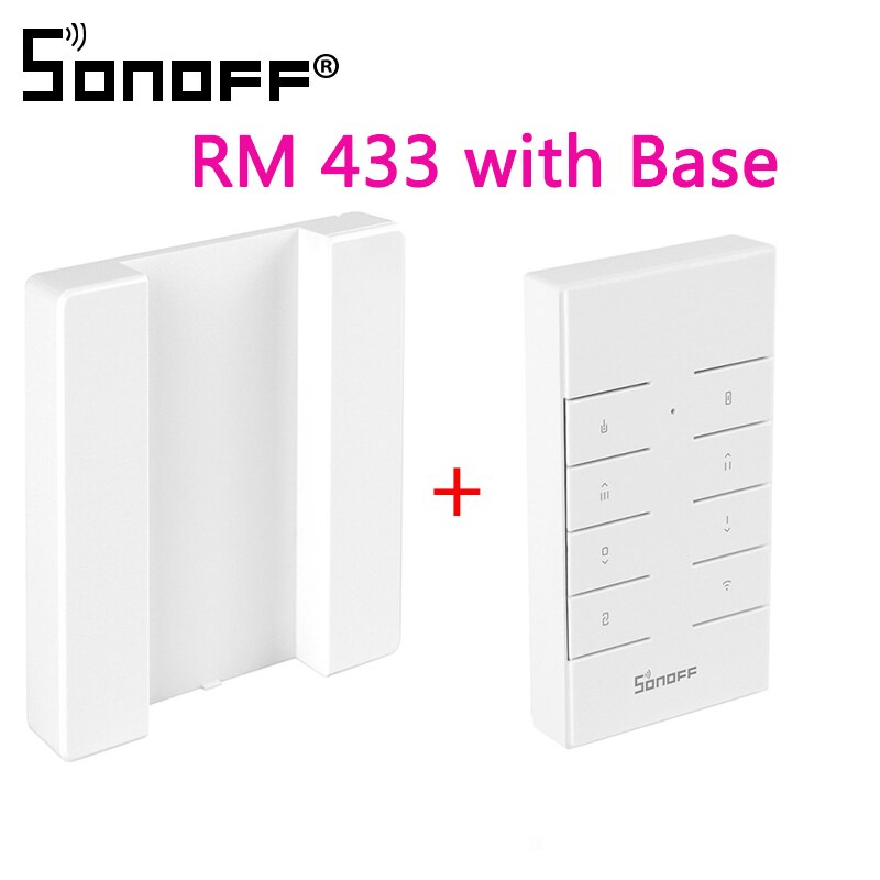 SONOFF D1 Wifi Smart Dimmer Switch DIY Smart Home Mini Switch Module Adjust Light Brightness Work With eWeLink APP Google Home: RM433 With Base