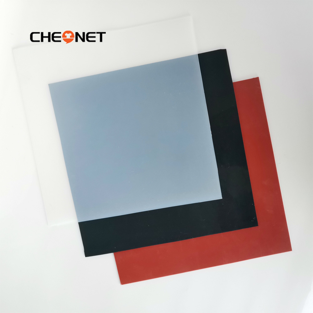1.5mm/2mm/3mm Red/Black Silicone Rubber Sheet 500X500mm Black Silicone Sheet, Rubber Matt, Silicone Sheeting for Heat Resistance