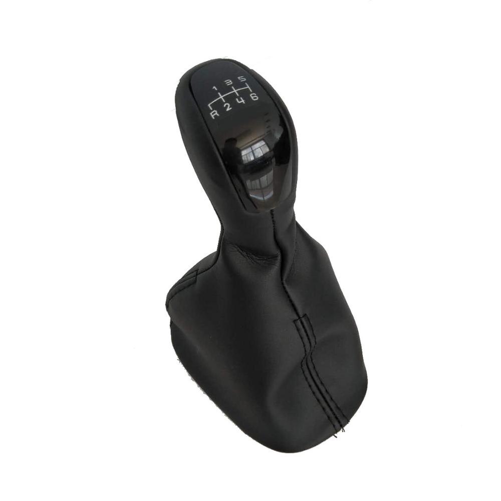 5 Speed 6 Gear Car Shift Gear Knob with Leather Boot For Mercedes Benz W203 S203 Car Styling: 6speed knob leather