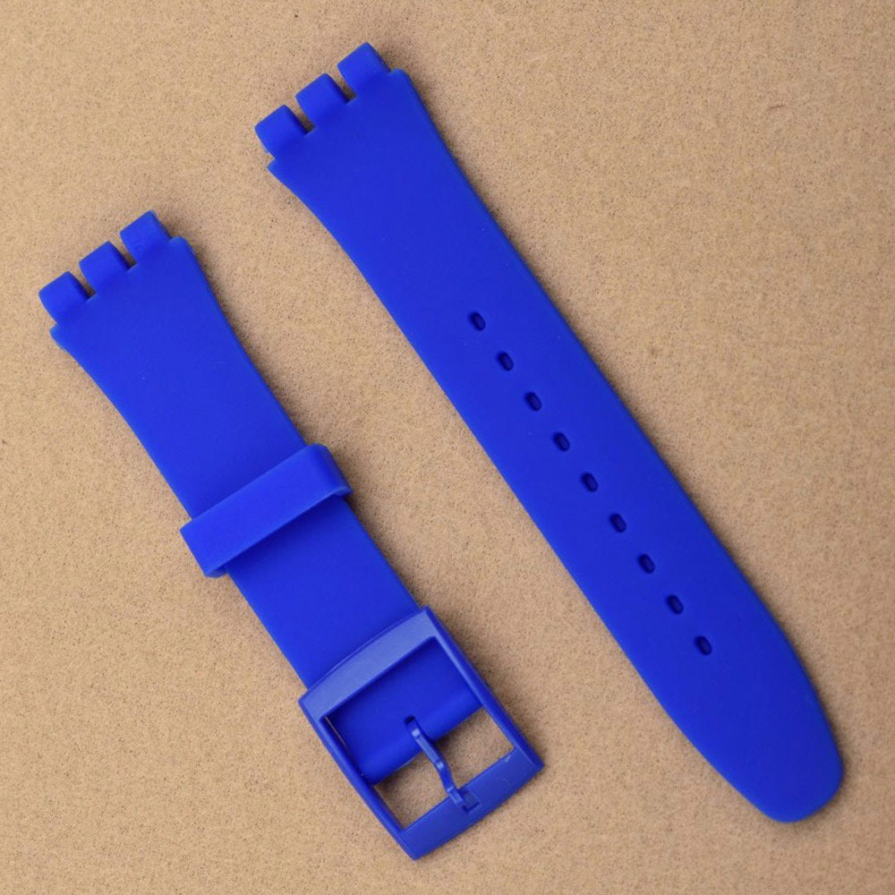 Accesorios de reloj para Swatch, correa de silicona con hebilla de 17mm y 19mm, correa de goma, correa deportiva para hombres y mujeres, correa de reloj de 20mm