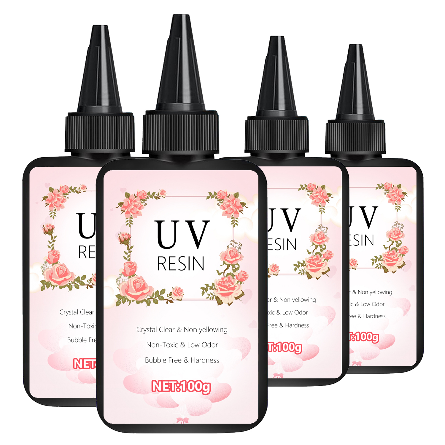 UV-Harz-Hartkleber, kristallklar, ultraviolett aushärtend, DIY, Epoxidharz, Silikonform, UV-Kleber, Solar, Sonnenlicht, Schmuckherstellungswerkzeug