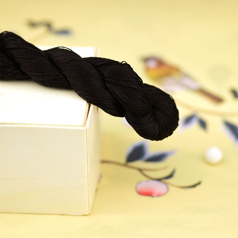1pcs 100% silk thread hand embroidery embroider cross stitch 400m silk embroidery thread brown series 10 gradient colors: 9