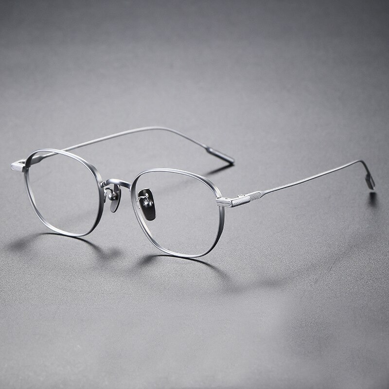 John Lennon-gafas cuadradas hechas a mano para hombre y mujer, marco de titanio puro, graduadas, Vintage, para miopía óptica, nuevas