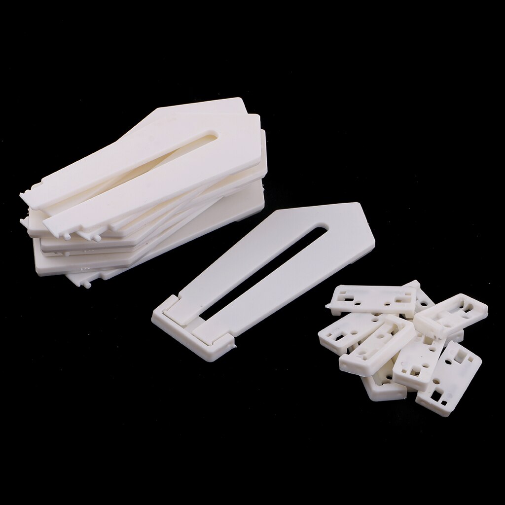 10 Pcs Plastic Ezel Plaat Foto Foto Schilderij Frame Houder: White 125x45x6mm