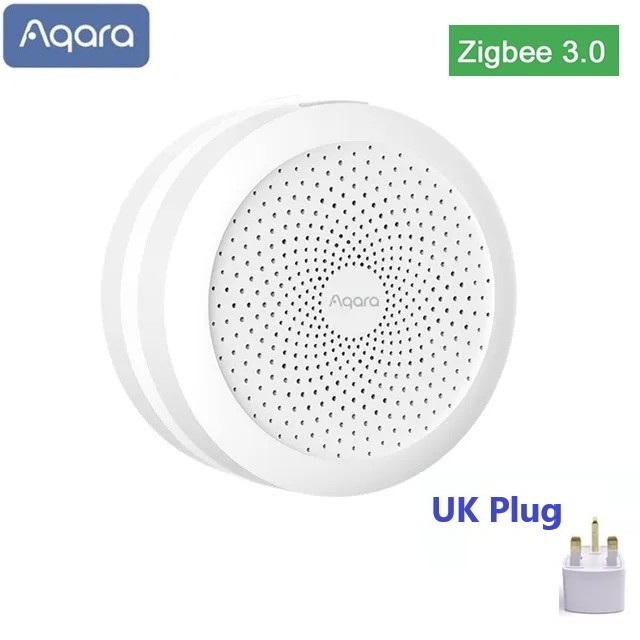 Aqara Hub M1S Gateway Kits de hogar inteligente Zigbee sensores de movimiento de puerta de temperatura Sensor de humo funciona con la aplicación Mi Home Homekit: Caqui oscuro