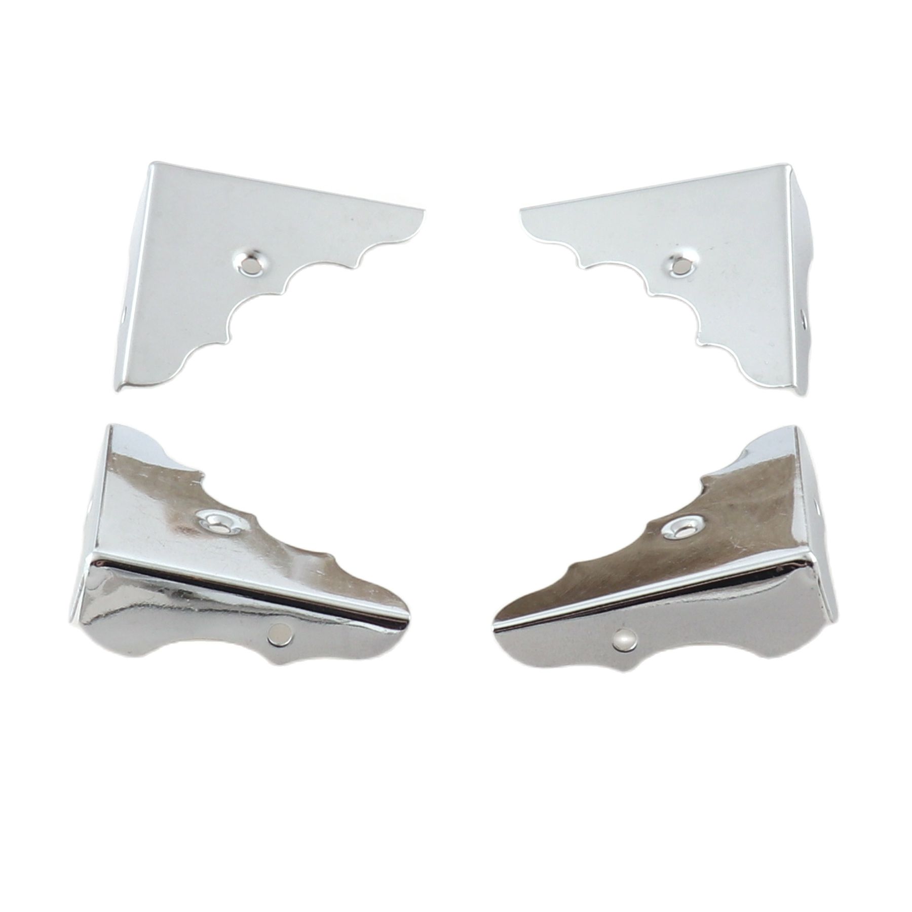 Esquinas de protección de Metal para libros, Clip de esquina de encuadernación, carpetas de decoración de esquinas de Metal plateado, puntas protectoras de Metal para caja, 20 Uds.